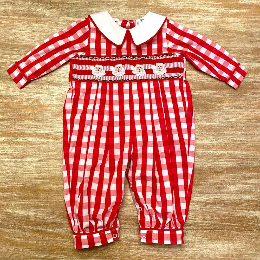 Shrimp & Grits Kids - Christmas Longall - 3 Mos